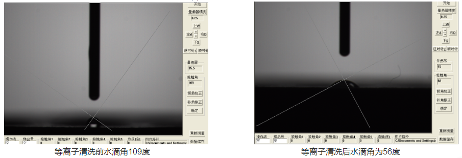 图3-豆奶视频在线观看豆奶视频APP官网机处理的军工连接器底座水滴角变化